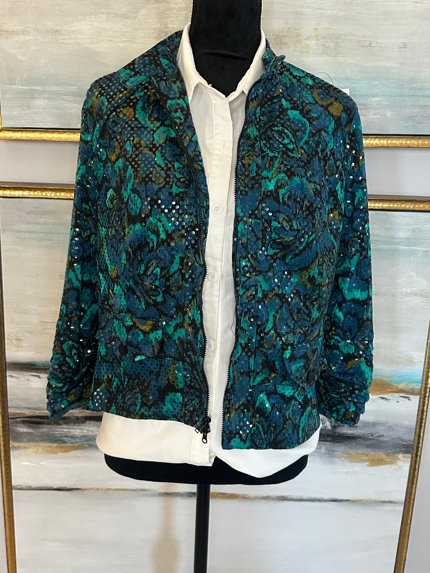 Perceptions NY Blue/Green( No Stretch) Size 12