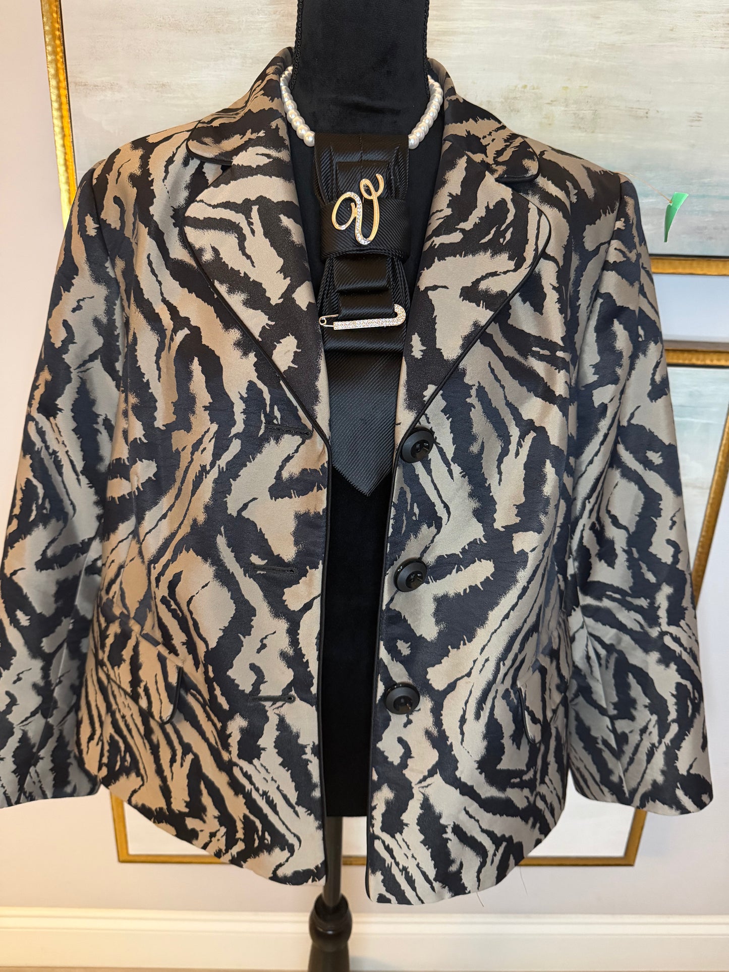 Lesuit Zebra Print Size 16w (No-Stretch)