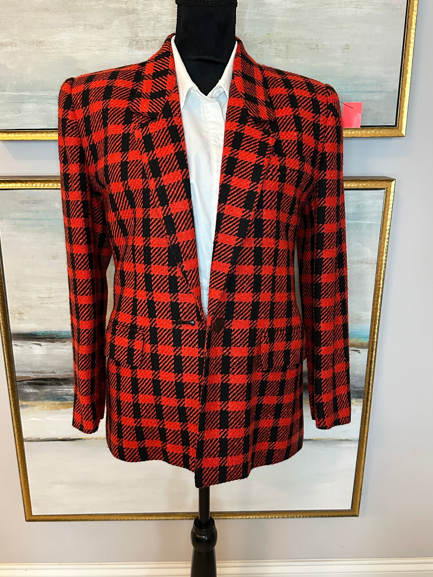 Red and Black Size 4 (No Stretch)