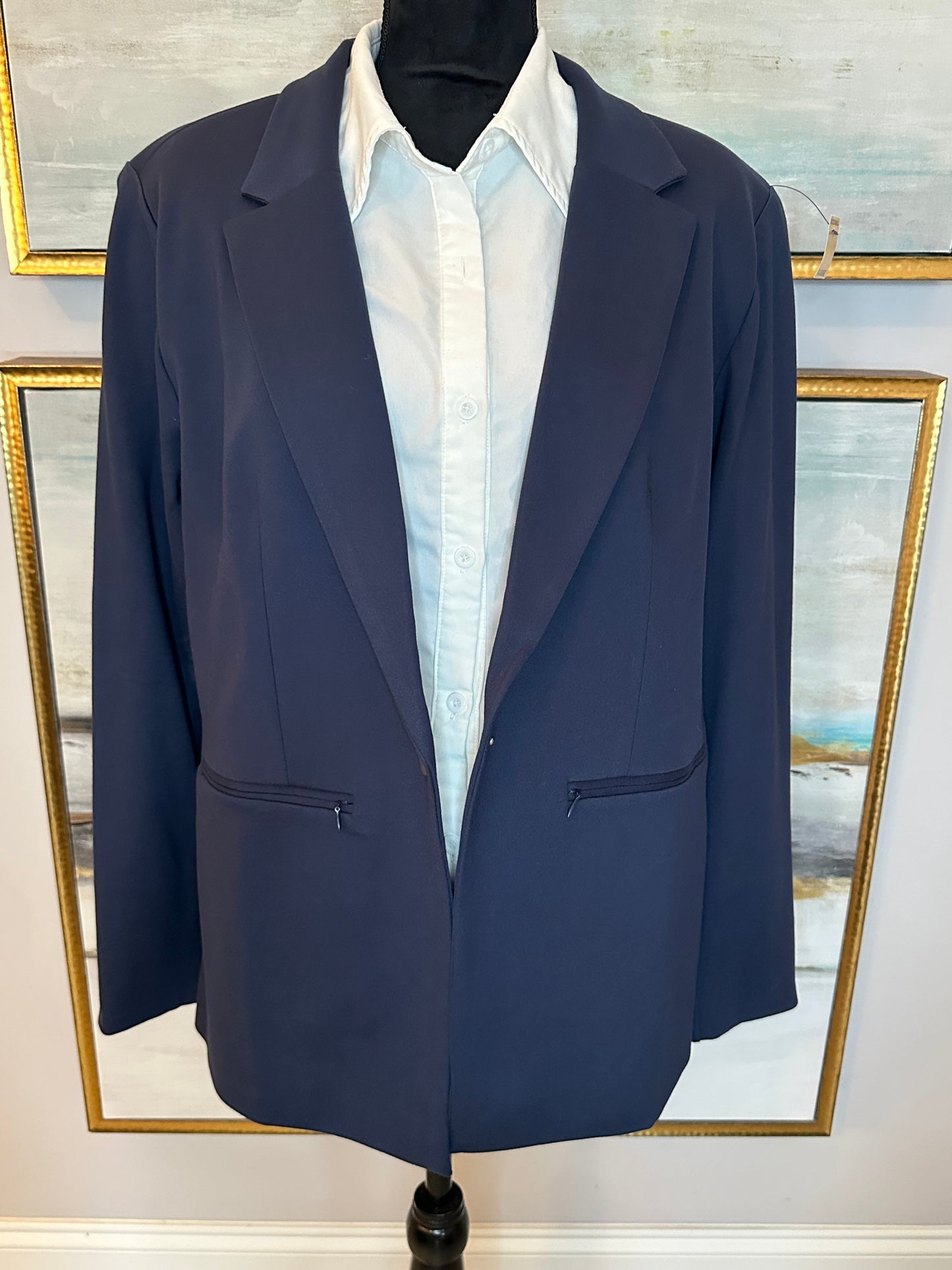 Wynne Layers Navy Blue Size XL (No-Stretch)