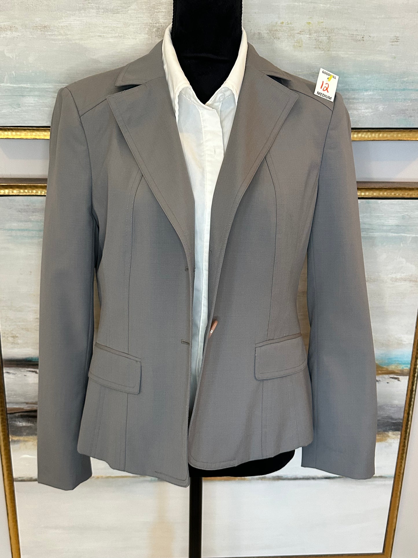 Tahari Grey No stretch Size 10