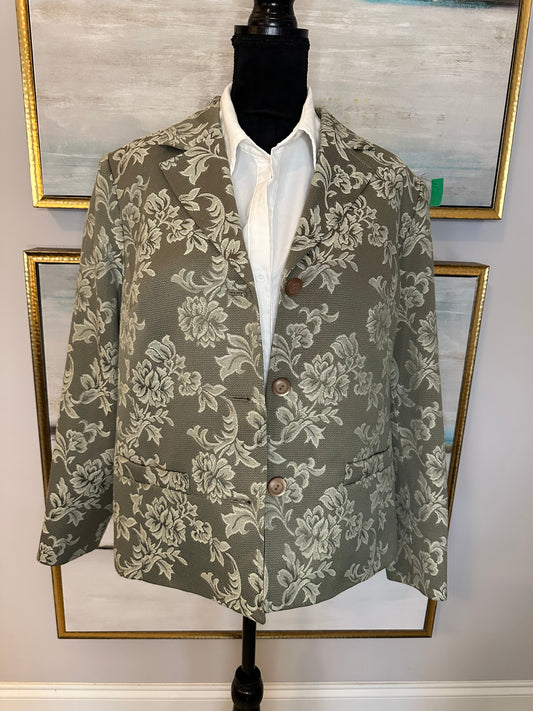 Greg Floral Jennifer Moore Collection Size 14 (No Stretch)