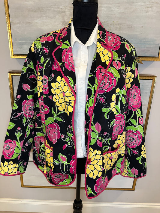 NY Collection Floral Size 1x (No Stretch)